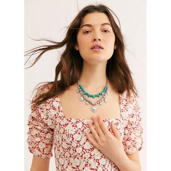 NWT FREE PEOPLE She's a Dream Floral Midi Dress - Picture 11 of 11